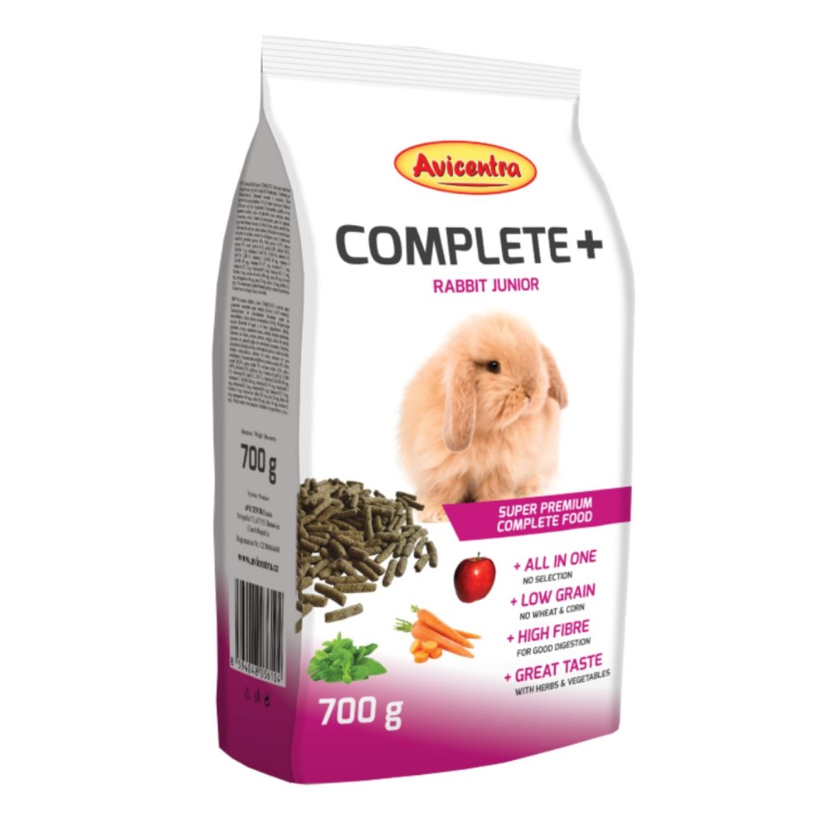 Avicentra Complete+ Králík junior 700 g