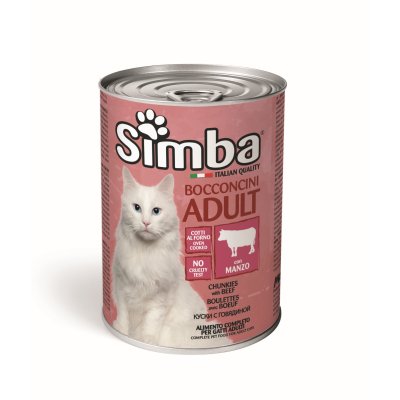 SIMBA Cat hovězí kousky 415g