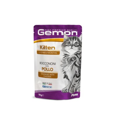 ŠTÍSTKO- GEMON Cat Kitten kapsička kuřecí 100g