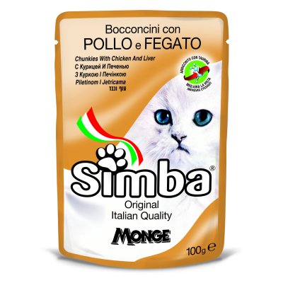 SIMBA Cat kapsička kuřecí s játry 100g