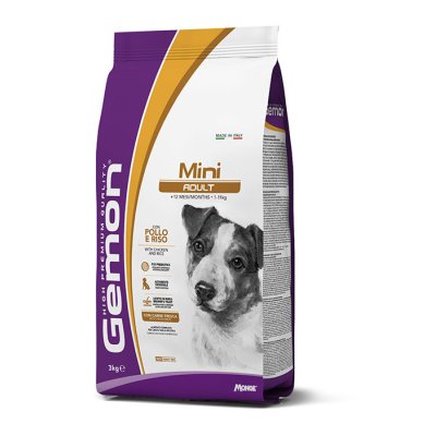 GEMON Dog Mini Adult Kuře s rýží 3 kg