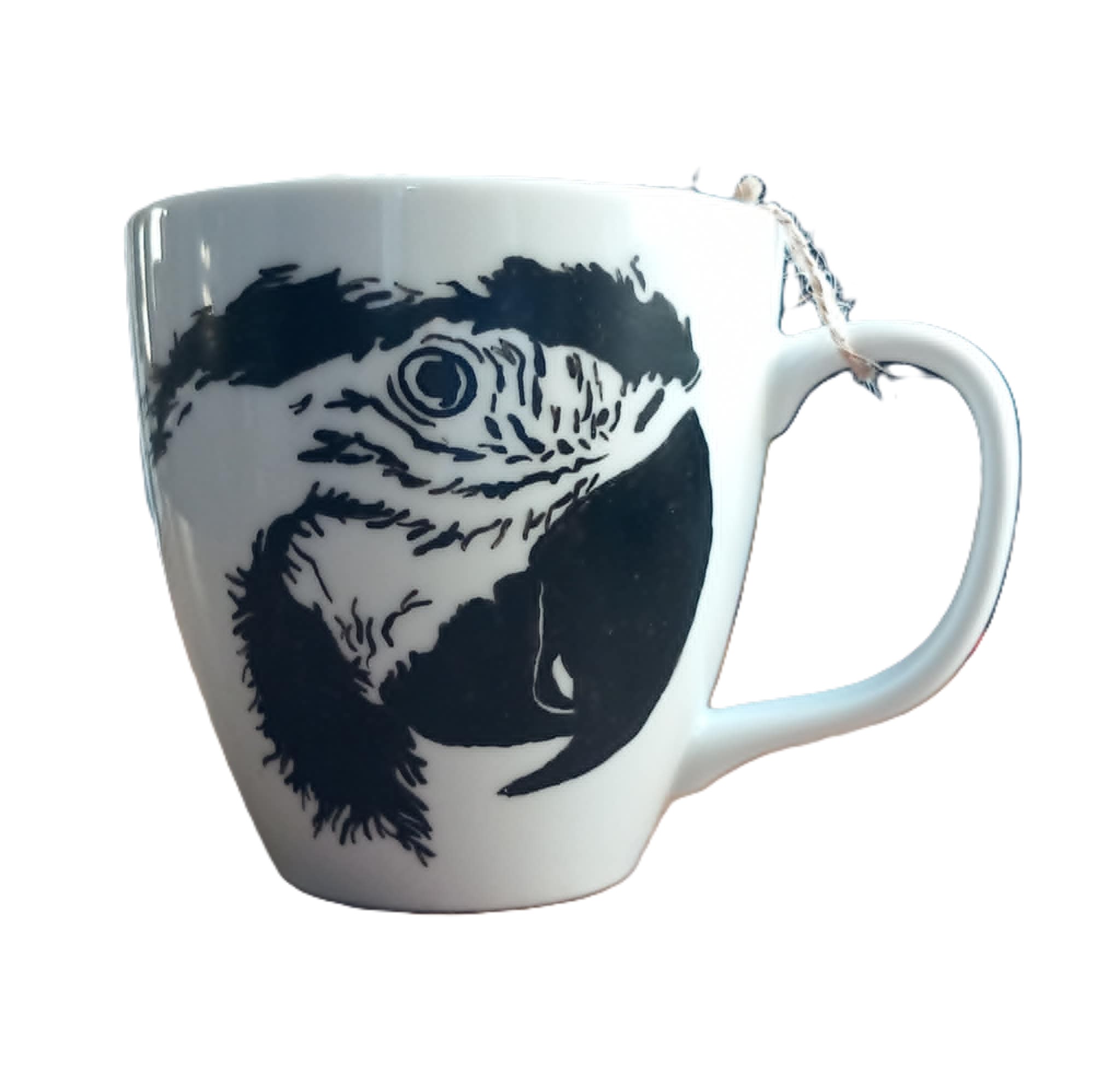 Ručně malovaný porcelánový hrnek – papoušek