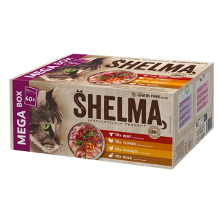 Štístko- Shelma Cat Mega box, kapsička 85 g (40 pack)