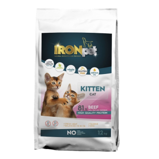 Štístko- IRONpet Cat Kitten Beef (Hovězí) 12 kg