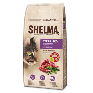 Štístko- SHELMA Cat Sterilised Beef GF 8 kg