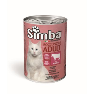 SIMBA Cat hovězí kousky 415g