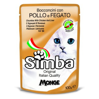 SIMBA Cat kapsička kuřecí s játry 100g