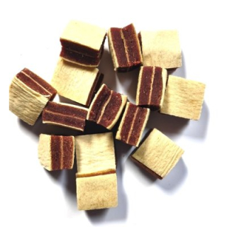 Sendvič jehněčí s treskou 250g KOSTKA 2cm